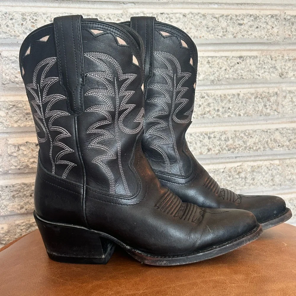Tecovas “Jolene” Black Western Leather Boots - Picture 2 of 9
